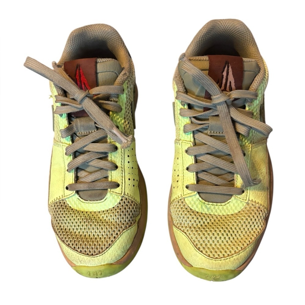 Nike Ja 1 NRG EP Halloween Zombie Basketball Sneakers Neon Green Kids Boys 4.5 - Picture 3 of 9